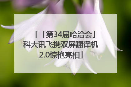 「第34届哈洽会」科大讯飞携双屏翻译机2.0惊艳亮相