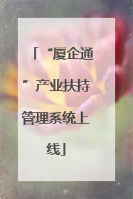 “厦企通”产业扶持管理系统上线