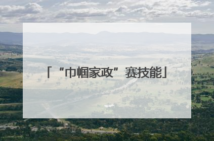“巾帼家政”赛技能