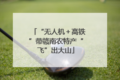 “无人机＋高铁”带赣南农特产“飞”出大山