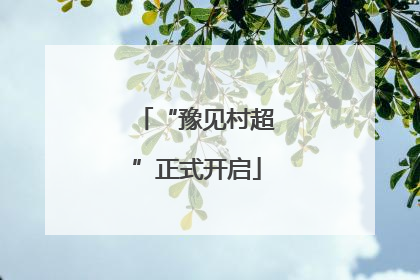 “豫见村超”正式开启