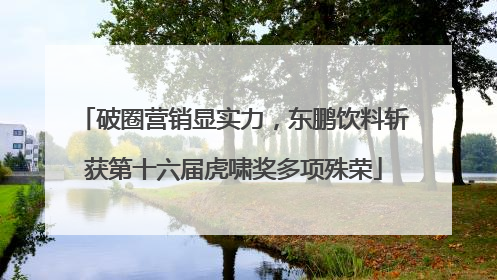 破圈营销显实力，东鹏饮料斩获第十六届虎啸奖多项殊荣
