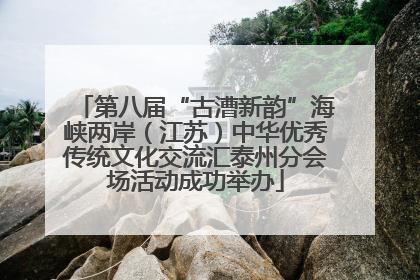 第八届“古漕新韵”海峡两岸（江苏）中华优秀传统文化交流汇泰州分会场活动成功举办