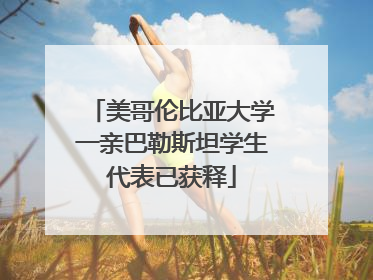 美哥伦比亚大学一亲巴勒斯坦学生代表已获释