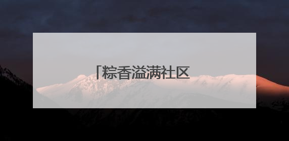 粽香溢满社区 温情传递端午
