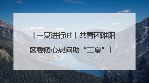 三夏进行时丨共青团睢阳区委暖心慰问助“三夏”