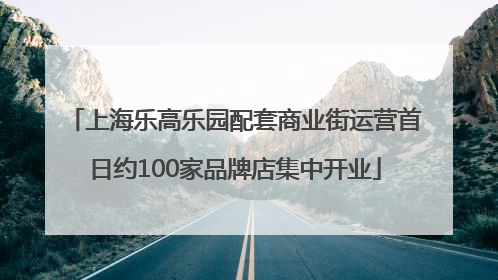 上海乐高乐园配套商业街运营首日约100家品牌店集中开业