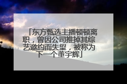 东方甄选主播顿顿离职，曾因公司推掉其综艺邀约而失望，被称为下一个董宇辉