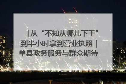 从“不知从哪儿下手”到半小时拿到营业执照｜单县政务服务与群众期待的“双向奔赴”