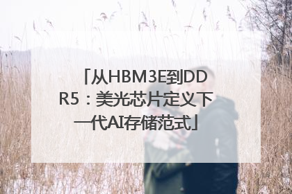 从HBM3E到DDR5：美光芯片定义下一代AI存储范式