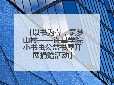 以书为翼，筑梦山村——许昌学院小书虫公益书屋开展捐赠活动