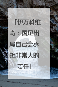 伊万科维奇：国足出局自己会承担非常大的责任