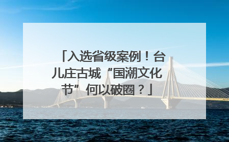 入选省级案例！台儿庄古城“国潮文化节”何以破圈？