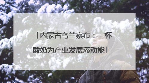 内蒙古乌兰察布：一杯酸奶为产业发展添动能