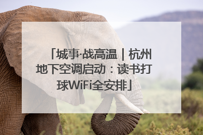 城事·战高温｜杭州地下空调启动：读书打球WiFi全安排