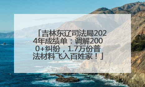 吉林东辽司法局2024年成绩单：调解2000+纠纷，1.7万份普法材料飞入百姓家！