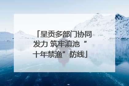 呈贡多部门协同发力 筑牢滇池“十年禁渔”防线