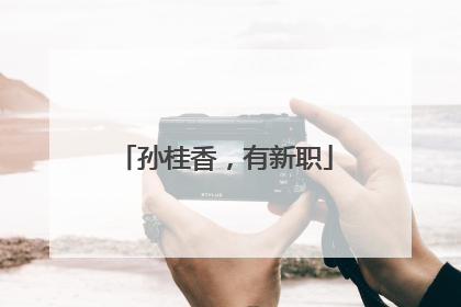 孙桂香，有新职