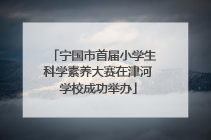 宁国市首届小学生科学素养大赛在津河学校成功举办