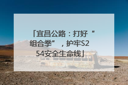 宜昌公路：打好“组合拳”，护牢S254安全生命线