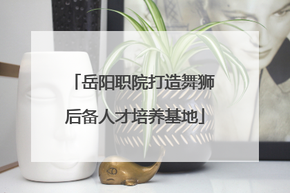 岳阳职院打造舞狮后备人才培养基地