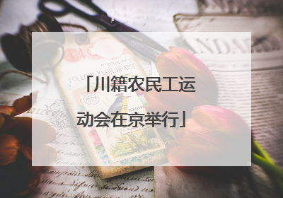 川籍农民工运动会在京举行