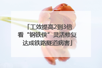 工效提高2到3倍 看“钢铁侠”灵活修复达成铁路隧道病害