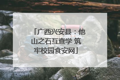 广西兴安县：他山之石互查学 筑牢校园食安网
