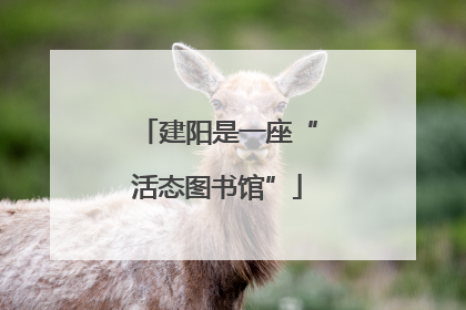 建阳是一座“活态图书馆”