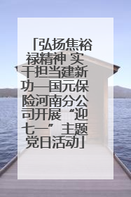 弘扬焦裕禄精神 实干担当建新功—国元保险河南分公司开展“迎七一”主题党日活动