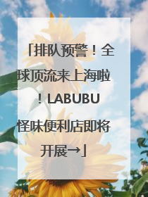 排队预警！全球顶流来上海啦！LABUBU怪味便利店即将开展→