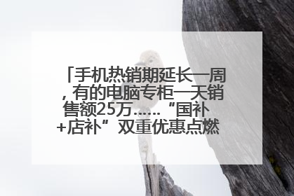 手机热销期延长一周，有的电脑专柜一天销售额25万……“国补+店补”双重优惠点燃德州“考后经济”