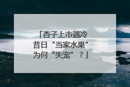 杏子上市遇冷 昔日“当家水果”为何“失宠”？