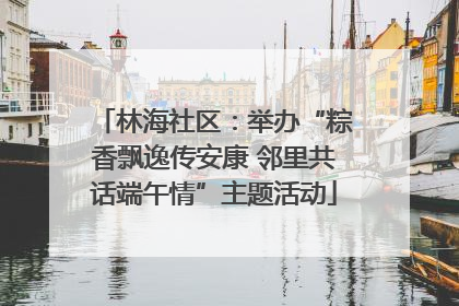 林海社区：举办“粽香飘逸传安康 邻里共话端午情”主题活动