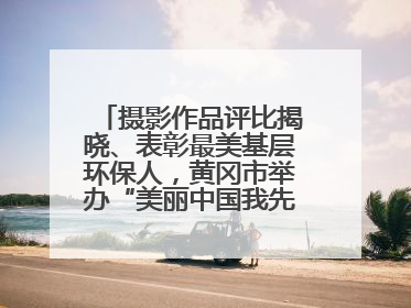 摄影作品评比揭晓、表彰最美基层环保人，黄冈市举办“美丽中国我先行”六五环境日主题宣传活动