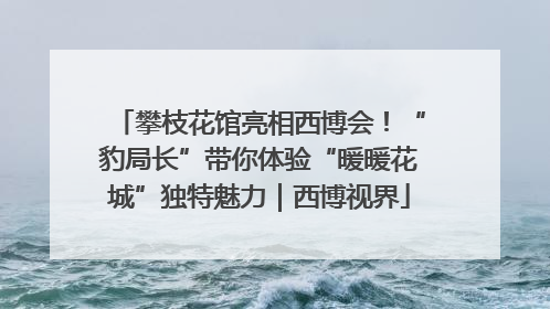攀枝花馆亮相西博会！“豹局长”带你体验“暖暖花城”独特魅力｜西博视界