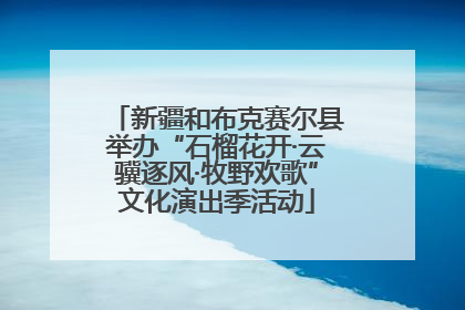 新疆和布克赛尔县举办“石榴花开·云骥逐风·牧野欢歌”文化演出季活动
