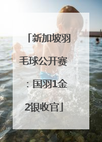 新加坡羽毛球公开赛：国羽1金2银收官