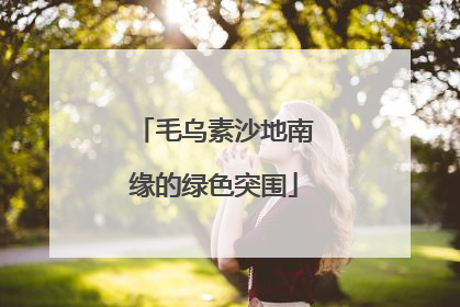 毛乌素沙地南缘的绿色突围
