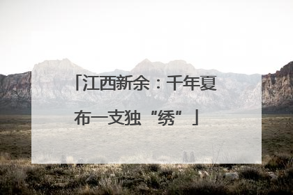 江西新余：千年夏布一支独“绣”