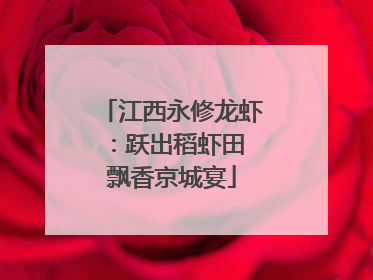 江西永修龙虾：跃出稻虾田 飘香京城宴