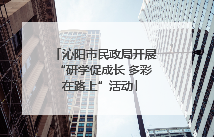 沁阳市民政局开展“研学促成长 多彩在路上”活动