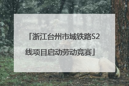 浙江台州市域铁路S2线项目启动劳动竞赛