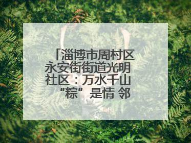 淄博市周村区永安街街道光明社区：万水千山“粽”是情 邻里欢聚迎端午
