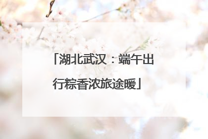 湖北武汉：端午出行粽香浓旅途暖
