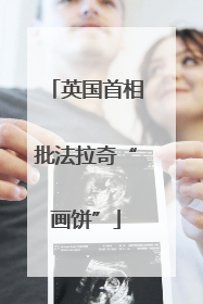 英国首相批法拉奇“画饼”