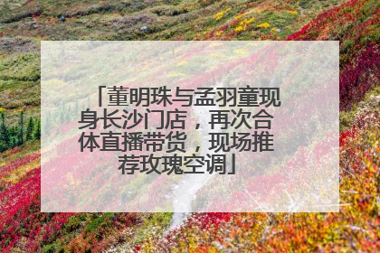 董明珠与孟羽童现身长沙门店，再次合体直播带货，现场推荐玫瑰空调