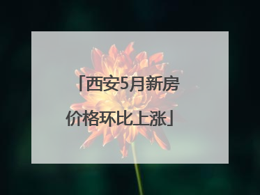 西安5月新房价格环比上涨