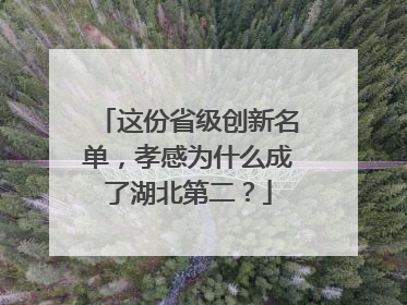 这份省级创新名单，孝感为什么成了湖北第二？