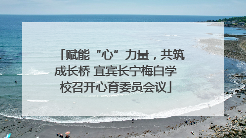 赋能“心”力量，共筑成长桥 宜宾长宁梅白学校召开心育委员会议